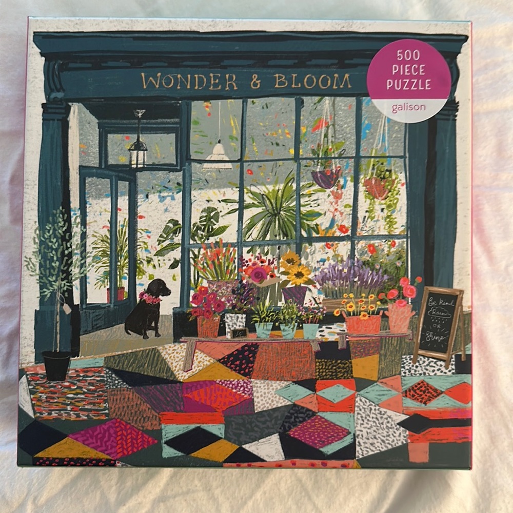 Puzzle, Wonder & Bloom. 500 pieces. All included. Brand new. Puzzle by Galison